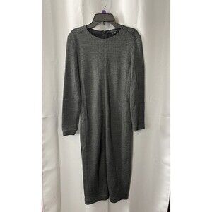 Theory Women’s Wool Houndstooth Dress Size 6 Classic Capsule Normcore Office
